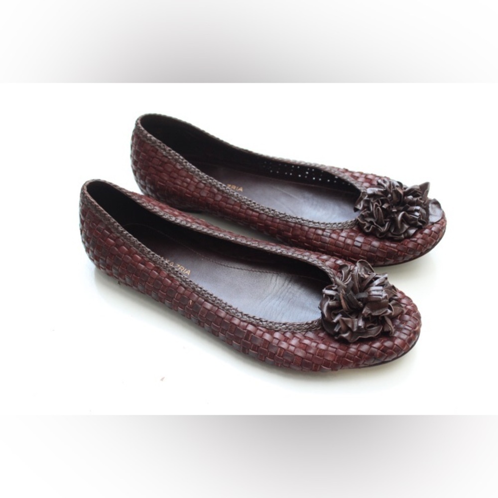 BCBGMAXAZRIA woven flats